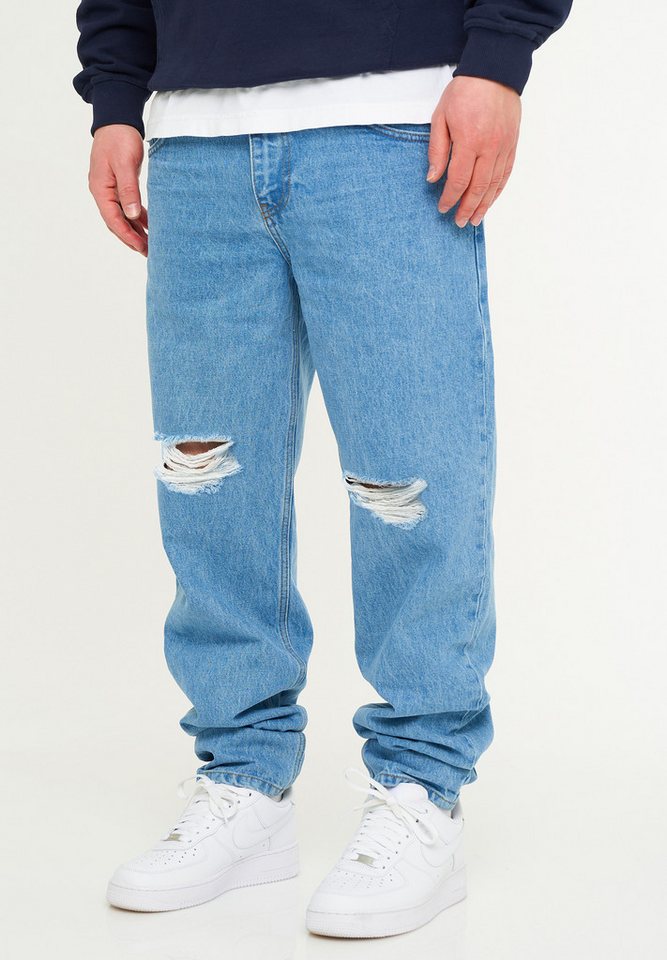 DAILY COTTON Tapered-fit-Jeans DCSAVANETA Herren Lange Hose Jeans Ripped Tapered-Fit von DAILY COTTON