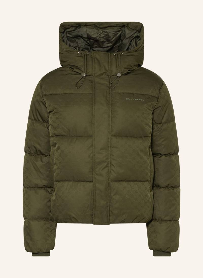 Daily Paper Steppjacke Monogram gruen von DAILY PAPER