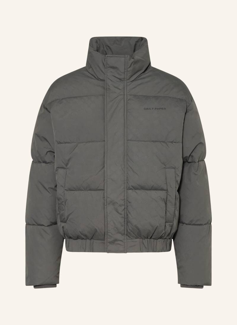 Daily Paper Steppjacke Renako Monogram grau von DAILY PAPER