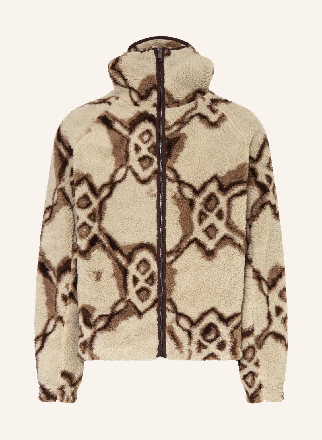 Daily Paper Teddyfell-Jacke beige von DAILY PAPER