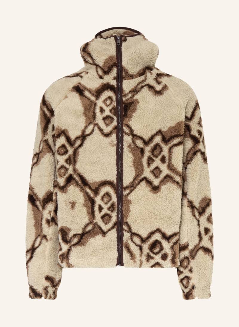 Daily Paper Teddyfell-Jacke beige von DAILY PAPER