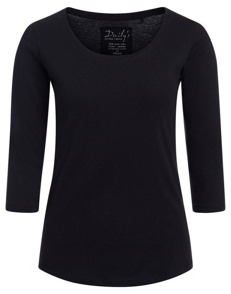 DAILY´S Langarmshirt ADANA: Damen ¾ - Arm Shirt Biobaumwolle von DAILY´S