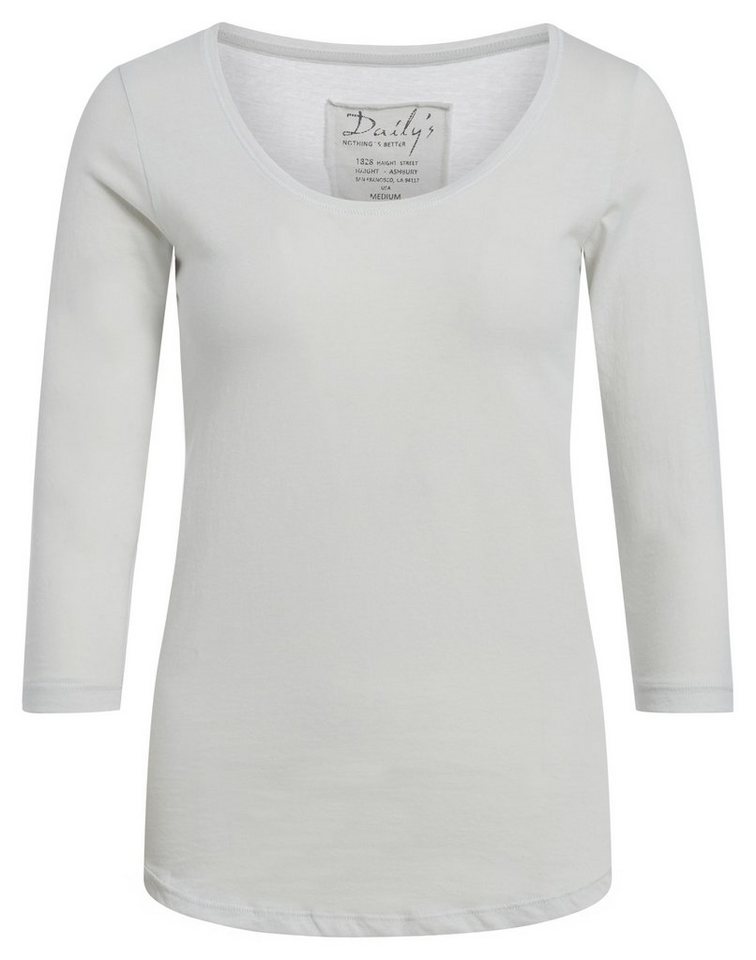 DAILY´S Langarmshirt ADANA: Damen ¾ - Arm Shirt Biobaumwolle von DAILY´S