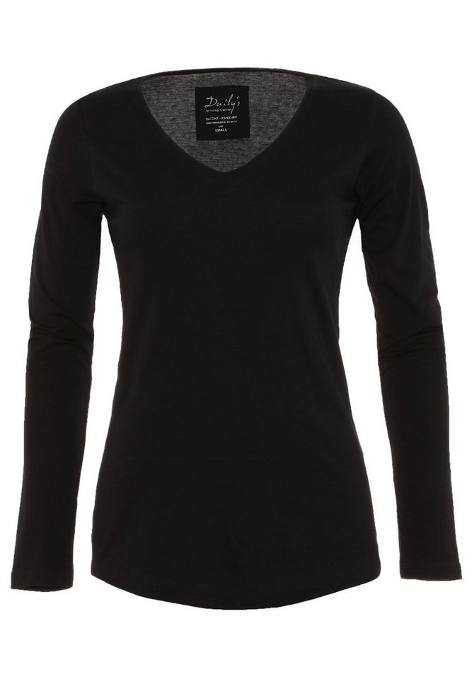 DAILY´S Langarmshirt BAILEY: Damen Longsleeve aus Biobaumwolle von DAILY´S