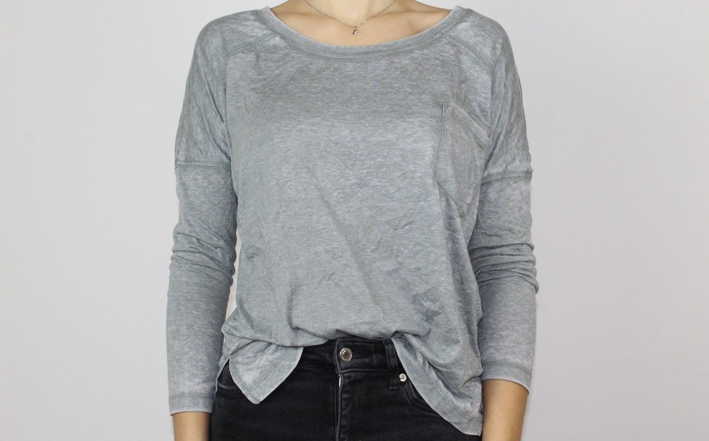 DAILY´S Langarmshirt GESINA: Damen Longsleeve mit Brusttasche von DAILY´S