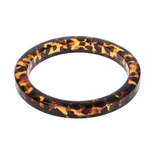 DAISHIAO Schildpatt Acryl Armband Harz Braun Leopard Meliert Armreif Damen Schmuck von DAISHIAO