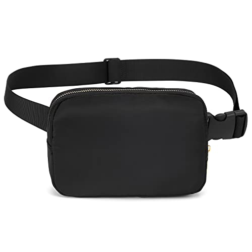 DAITET Everywhere Gürteltasche für Damen und Herren, Crossbody-Bauchtasche und Hüfttasche mit verstellbarem Riemen für Outdoor, Workout, Reisen, Radfahren (schwarz), A-Black-Everywhere Gürteltasche von DAITET