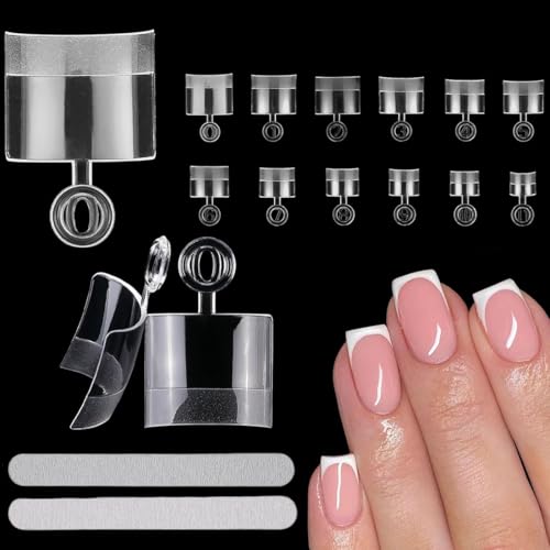 DAKLOP 240 Pcs ‌ Künstlich Zehennägel Kit, 12 Größen Falsche Zehennägel zum Aufkleben Half Cover Acryl Künstlich Fußnägel Tips Falsche Toe Nagel mit Box für Damen Frauen Nagelkunst DIY（Vierkantkopf） von DAKLOP