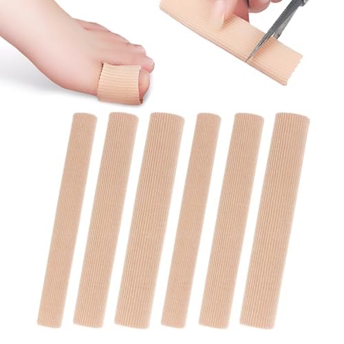 DAKLOP 6 Pcs zehenschutz, Schneidbar Silikon Zehenschutz Toe Cushion Tube Schlauchbandage Soft Gel Fingerschutz Zehenkappen Pad für Kissen Mais, Schwielen, Zehen und Finger, 3 Verschiedene Größen DAKLOP 6 Pcs zehenschutz, Schneidbar Silikon Zehenschutz Toe Cushion Tube Schlauchbandage Soft Gel Fingerschutz Zehenkappen Pad für Kissen Mais, Schwielen, Zehen und Finger, 3 Verschiedene Größen von DAKLOP