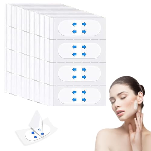 120 Stück Facelifting Aufklebers für Frau, Unsichtbare Facelifting Tape für V-Form Gesicht, Lift Gesicht Aufkleber Verbergen von Gesichtsfalten Lifting Schlaffe Haut Make-up-Facelifting-Tools von DALAETUS