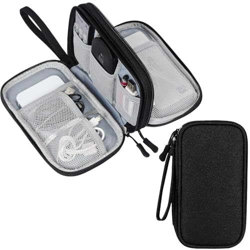 2 Stück Kabeltasche Organizer, Elektronische Tasche, Tragbare Kabelorganizer, Elektronikzubehör Organizer für Handy, Elektronische Accessoires, USB Powerbank, SD-Karte, Ladekabel von DALAETUS