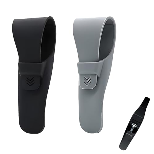 2 Stück Tragbare Silikon-Rasierer-Schutzhülle, Reiseetui Rasierer, Wasserdichtes Weiches Rasierer Etui für Manuelle Rasiermesser Aufbewahrung und Reisen - Schwarz und Grau von DALAETUS