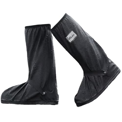2 Stück Wasserdicht Überschuhe, Schuhüberzieher Wiederverwendbare, Rutschfester Regenüberschuhe für Männer Frauen von DALAETUS