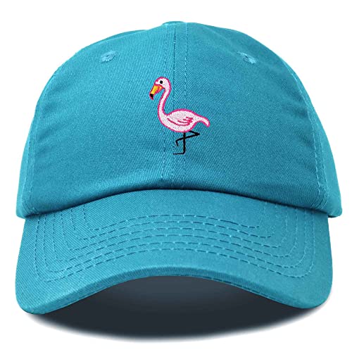 DALIX Flamingo Hat Damen Baseball Cap, Blaugrün/Ein Hauch von Paradies (Trace of Paradise), Einheitsgröße von DALIX