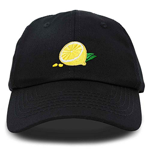 DALIX Lemon Hat Baseball Cap - Schwarz - Einheitsgröße von DALIX