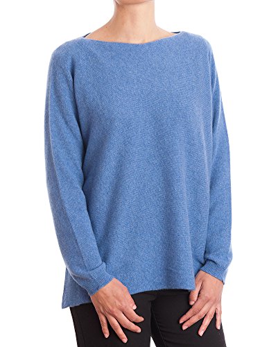 Dalle Piane Cashmere - Maxi Pullover 100% Kaschmir - für Frau, Farbe: Hellblau, Einheitsgröße von Dalle Piane Cashmere