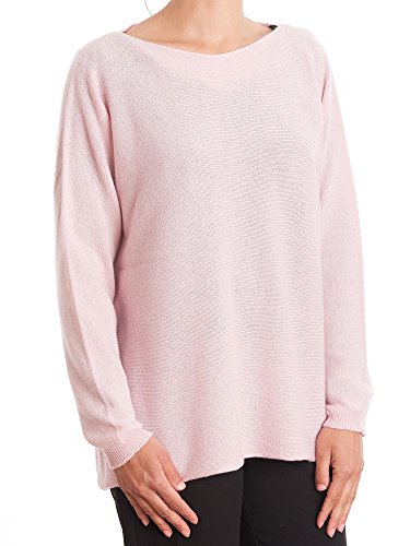 Dalle Piane Cashmere - Maxi Pullover 100% Kaschmir - für Frau, Farbe: Rosa, Einheitsgröße von Dalle Piane Cashmere