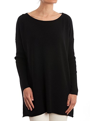 Dalle Piane Cashmere - Maxi Pullover aus Kaschmir-Gemisch - für Damen, Farbe: Schwarz, Einheitsgröße von Dalle Piane Cashmere