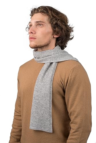 Dalle Piane Cashmere - Mini Schal aus 100% Kaschmir - Made in Italy - Mann/Frau, Farbe: Grau, Einheitsgröße von Dalle Piane Cashmere