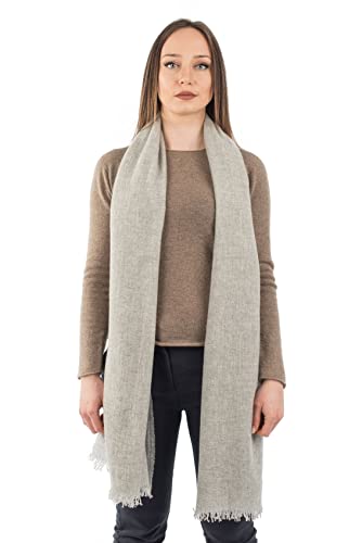 Dalle Piane Cashmere - Pashmina aus 100% Kaschmir - Made in Italy - für Frau, Farbe: Grau, Einheitsgröße von Dalle Piane Cashmere