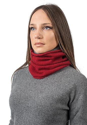 Dalle Piane Cashmere - Ringschal aus 100% regeneriertem Kaschmir - für Frau, Farbe: Rot, Einheitsgröße von Dalle Piane Cashmere