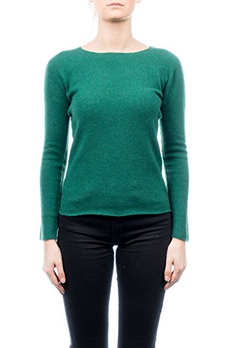 Dalle Piane Cashmere - Rundhalsausschnitt 100% Kaschmir, Made in Italy - Damen, Farbe: Grün, Größe: XXL von Dalle Piane Cashmere