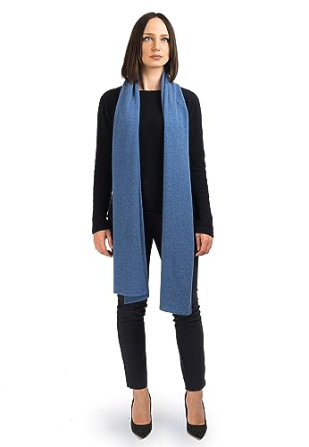 Dalle Piane Cashmere - Breiter schal aus 100% Kaschmir - Made in Italy - für Frau, Farbe: Hellblau, Einheitsgröße von Dalle Piane Cashmere