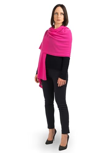 Dalle Piane Cashmere - Stola aus 100% Kaschmir - Made in Italy - für Frau, Farbe: Fuxia, Einheitsgröße von Dalle Piane Cashmere