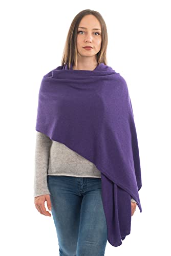 Dalle Piane Cashmere - Stola aus Kaschmir-Gemisch - Made in Italy - Damen, Farbe: Violett, Einheitsgröße von Dalle Piane Cashmere