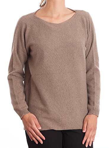 Dalle Piane Cashmere - Maxi Pullover 100% Kaschmir - für Frau, Farbe: Nerz, Einheitsgröße von Dalle Piane Cashmere