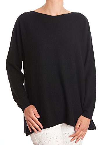 Dalle Piane Cashmere - Maxi Pullover 100% Kaschmir - für Frau, Farbe: Schwarz, Einheitsgröße von Dalle Piane Cashmere