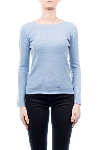 Dalle Piane Cashmere - Rundhalsausschnitt 100% Kaschmir, Made in Italy - Damen, Farbe: Himmel Größe: S von Dalle Piane Cashmere