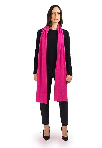 Dalle Piane Cashmere - Breiter schal aus 100% Kaschmir - Made in Italy - für Mann/Frau, Farbe: Fuxia, Einheitsgröße von Dalle Piane Cashmere