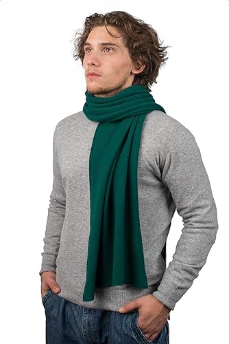 Dalle Piane Cashmere - Schal aus 100% Kaschmir - Made in Italy - für Mann/Frau, Farbe: Grün, Einheitsgröße von Dalle Piane Cashmere