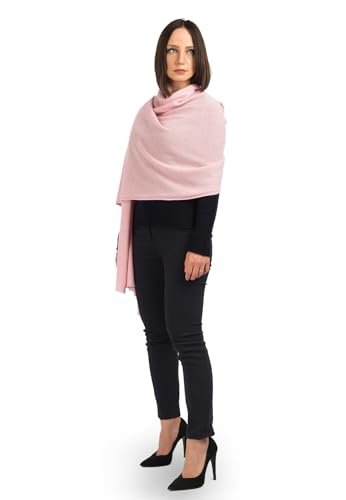 Dalle Piane Cashmere - Stola aus 100% Kaschmir - Made in Italy - für Frau, Farbe: Rosa, Einheitsgröße von Dalle Piane Cashmere