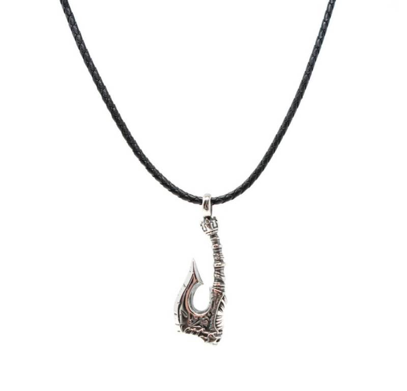 DALMARO Kette mit Anhänger Lederkette Edelstahl 316 ODINS AXE SKULL, Herren Halskette Biker / Wikinger Kette - Schmuckbox von DALMARO