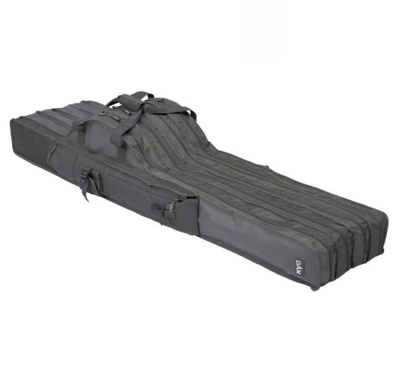 DAM Fishing Angelrutentasche Rutentasche Intenze mit 3 Fächern Compartment Rod Bag 110X31X29cm, Funktionelle Rutentasche mit 3 einzelnen Rutenfächern von DAM Fishing
