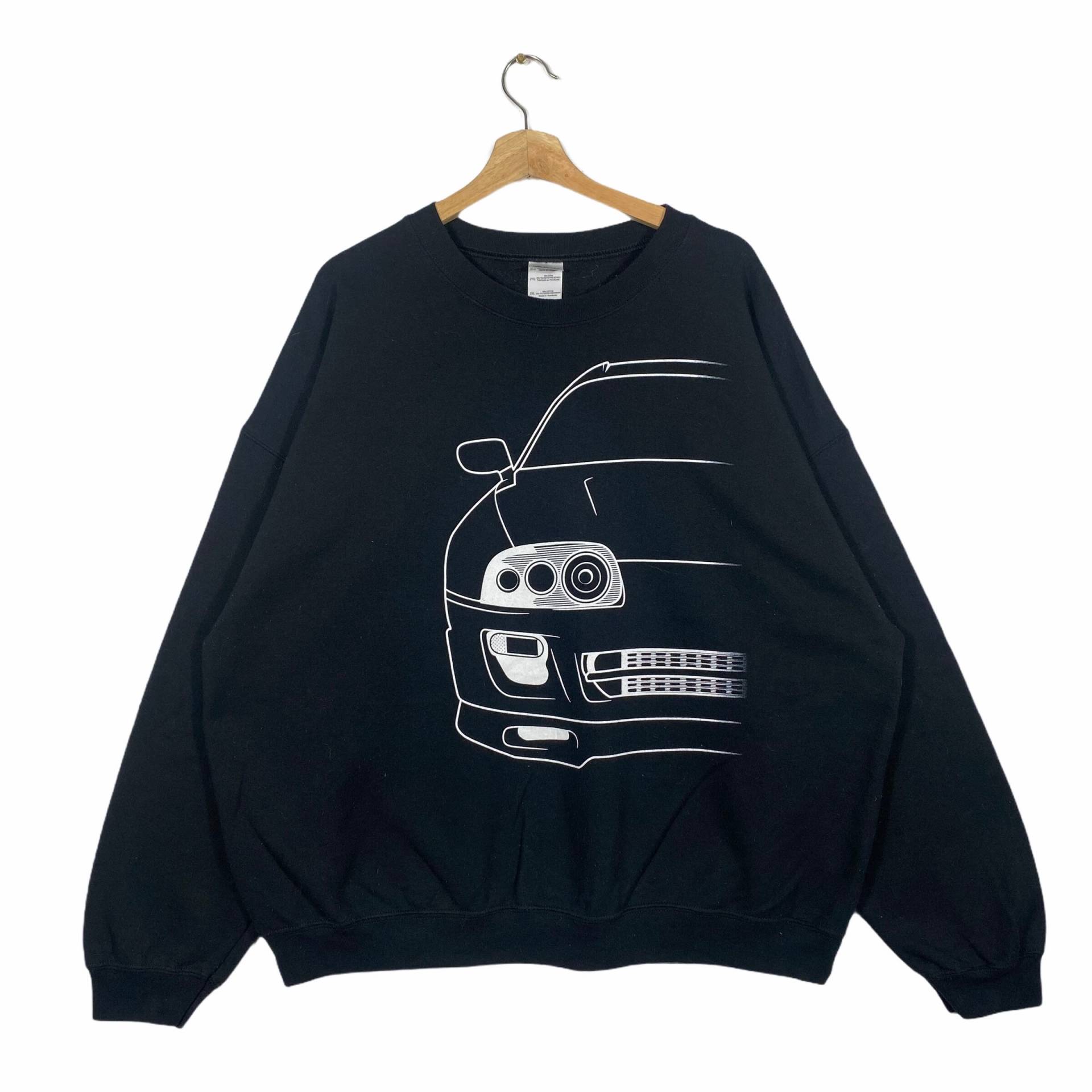 Rennauto Sweatshirt Motorrad Motorsport Crewneck Schwarz Farbe Xxl Größe von DAMBROWNByDAM