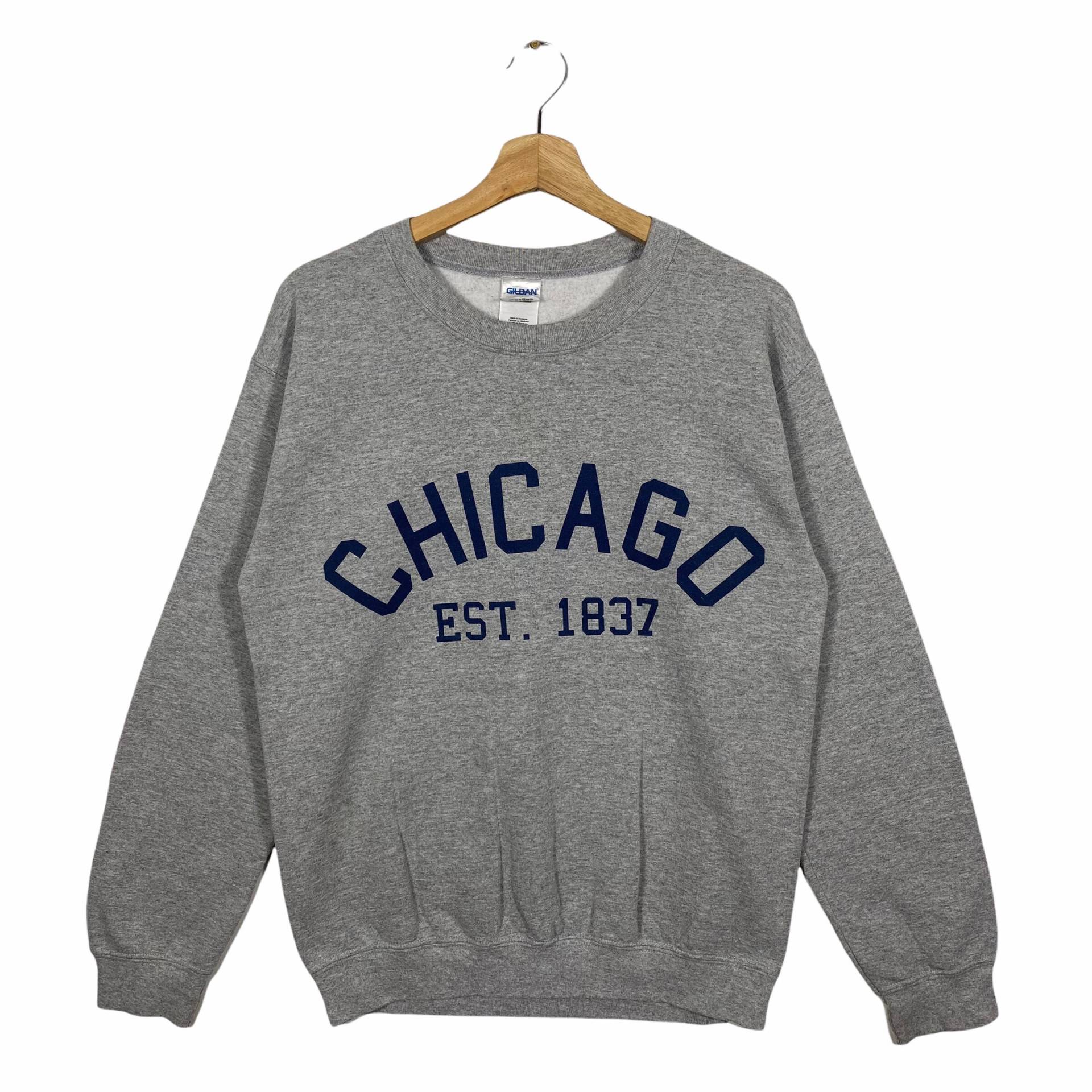 Vintage Chicago Sweatshirt S Größe Graue Farbe von DAMBROWNByDAM