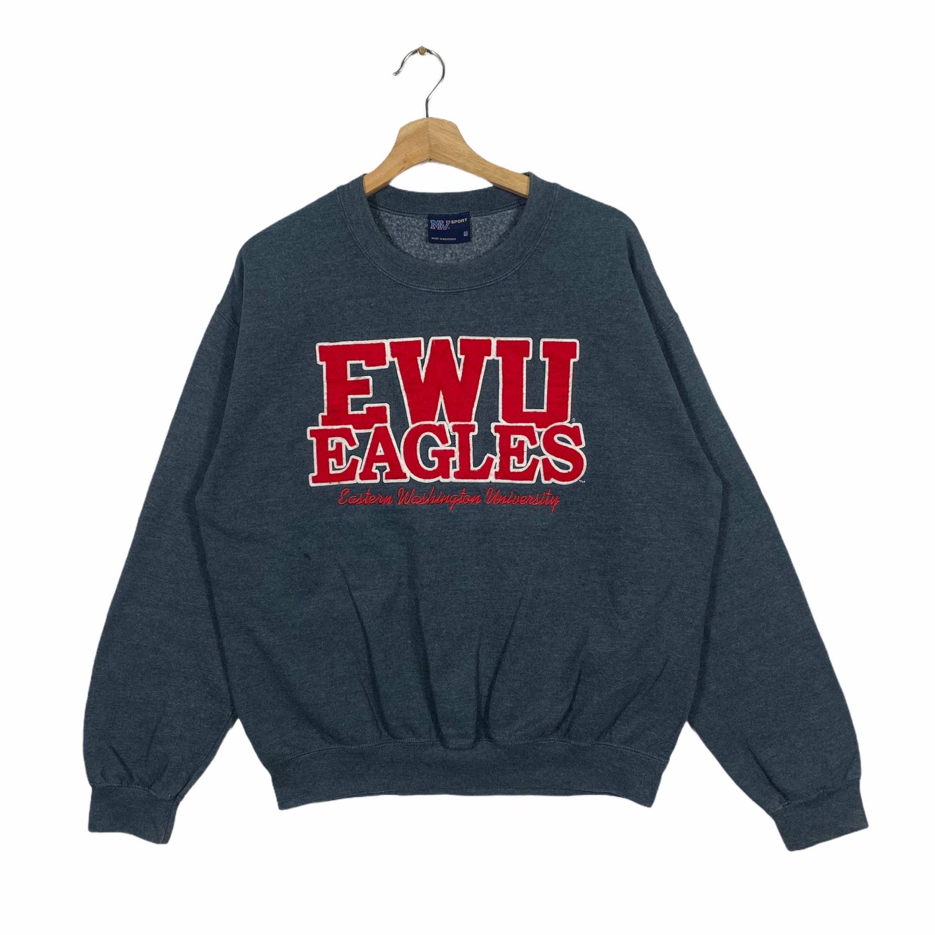 Vintage Eastern Washington University Sweatshirt M Größe Dunkelgrau von DAMBROWNByDAM