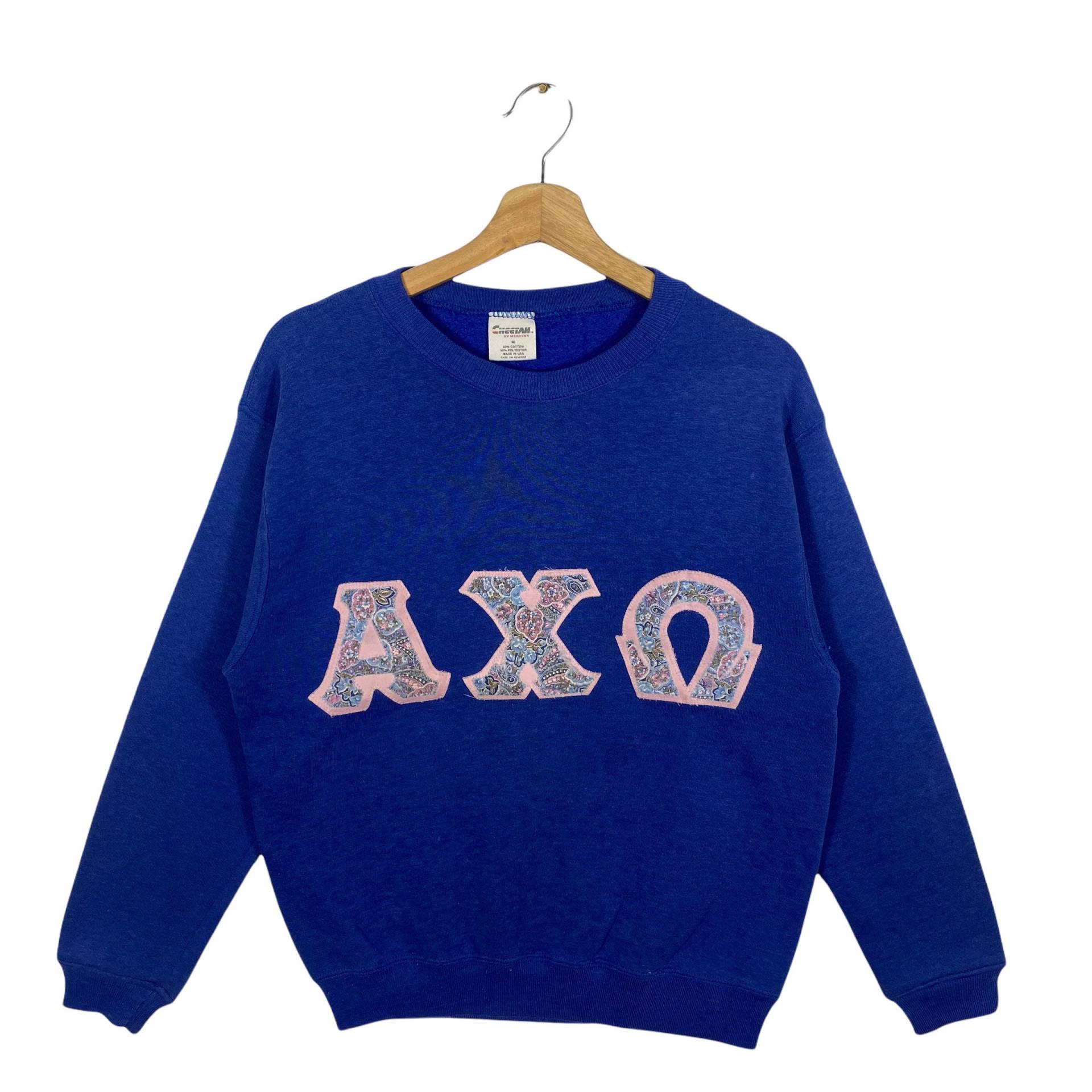 Vintage Gamma Phi Beta Sweatshirt M Größe Blaue Farbe von DAMBROWNByDAM