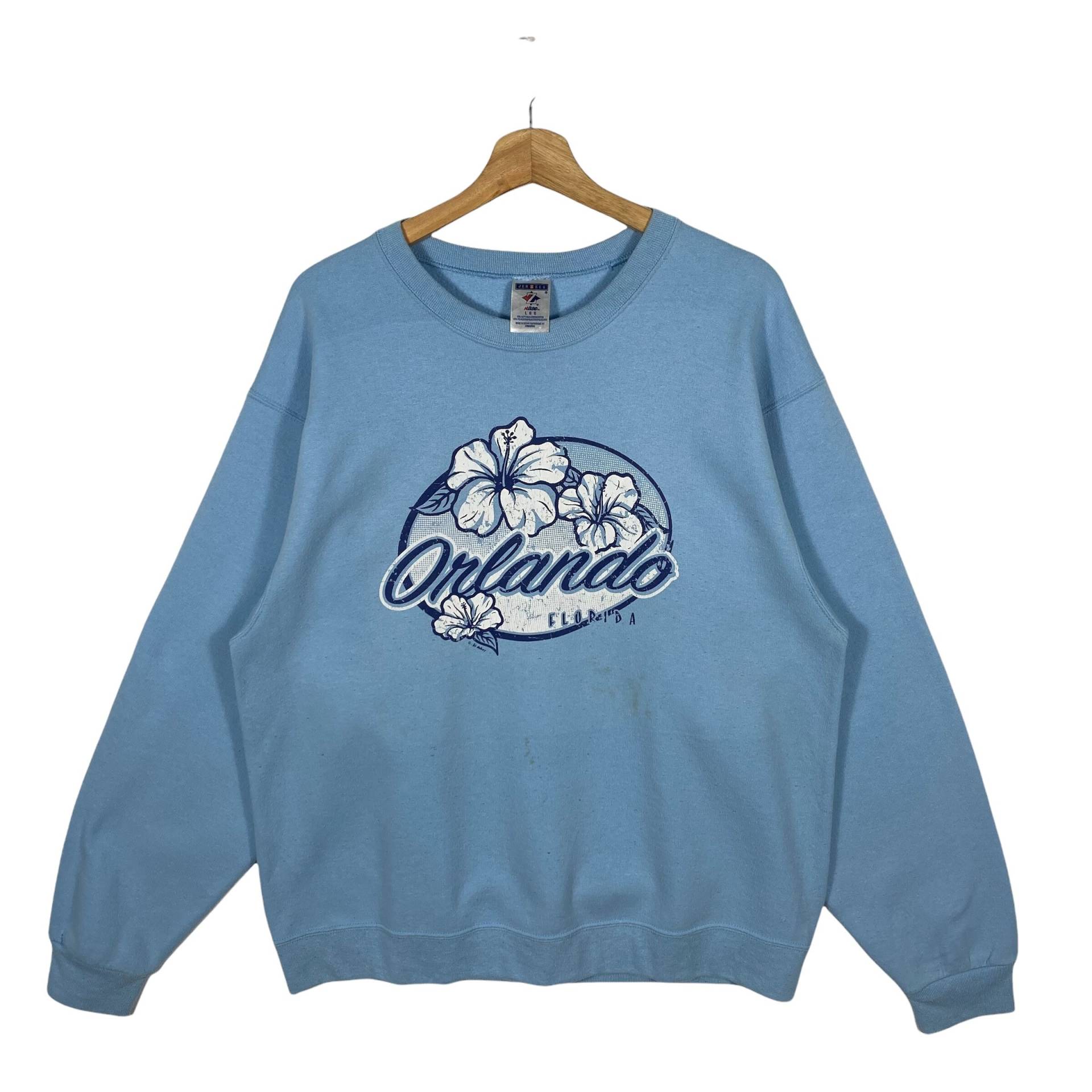 Vintage Orlando Florida Sweatshirt L Größe Blau von DAMBROWNByDAM