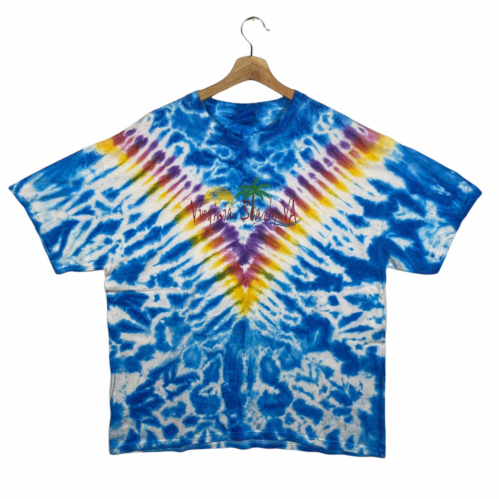 Vintage Virginia Beach Tie Dye T-Shirt Größe Xl von DAMBROWNByDAM