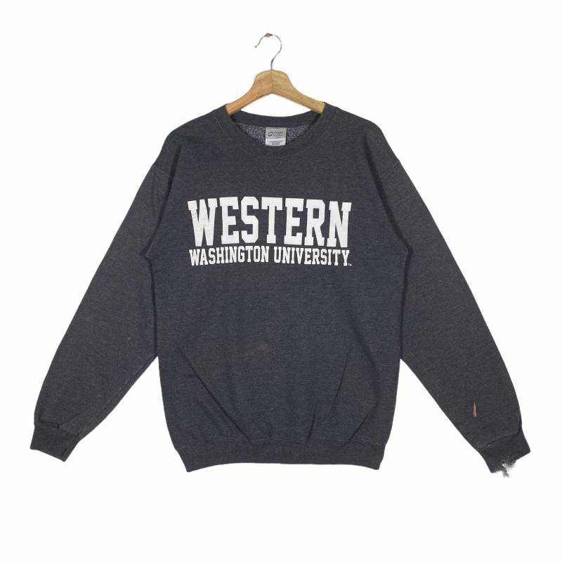 Vintage Western Washington University Sweatshirt S Größe Graue Farbe von DAMBROWNByDAM