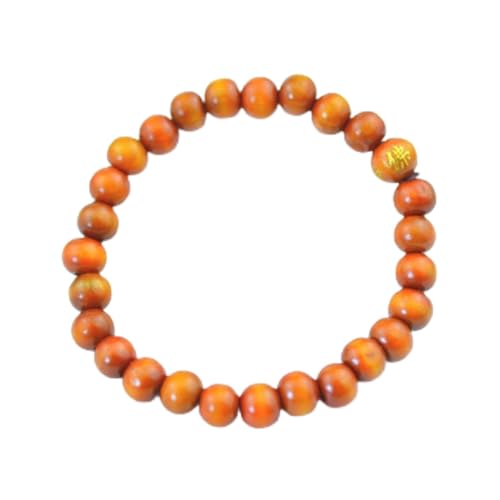 DAMEINV Bodhi Armbänder, Meditations Armbänder, 1 Stück Gebet Holzperle Buddha Armband Verstellbare Rosenkranz Armbänder Männer Frauen Yoga Schmuck-rot (Farbe: Rot) (Color : Brown Buddha) von DAMEINV