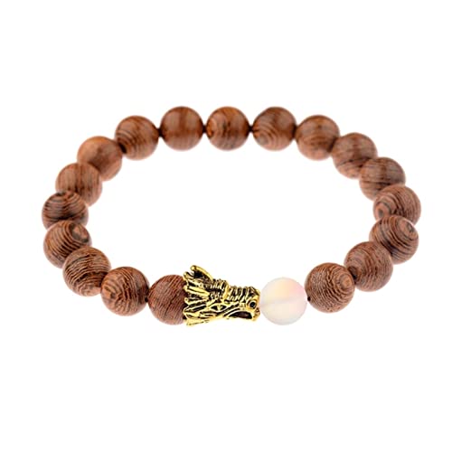 DAMEINV Bodhi Armbänder, Meditations Armbänder, 1 Stück Holzperlen Armband Männer Ethnische tibetische buddhistische Mala Armband Yoga Rosenkranz for Frauen-045-1 (Farbe: 044 2) (Color : 043 4) von DAMEINV