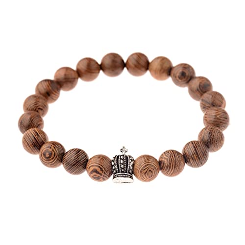 DAMEINV Bodhi Armbänder, Meditations Armbänder, 1 Stück Holzperlen Armband Männer Ethnische tibetische buddhistische Mala Armband Yoga Rosenkranz for Frauen-045-1 (Farbe: 044 2) (Color : 054 4) von DAMEINV