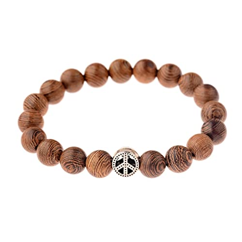 DAMEINV Bodhi Armbänder, Meditations Armbänder, 1 Stück Holzperlen Armband Männer Ethnische tibetische buddhistische Mala Armband Yoga Rosenkranz for Frauen-045-1 (Farbe: 044 2) (Color : 054 5) von DAMEINV