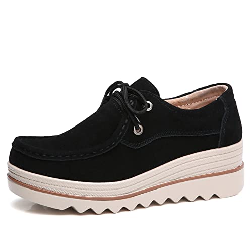Damen Mokassins Damen Sneakers Halbschuhe Plateauschuhe Turnschuhe mit Dicken Sohlen von DANACI