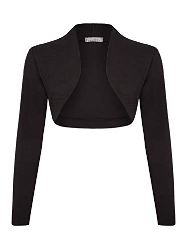 DANAEST Damen Bolero Jacke (653), Farbe:Schwarz,38 / M von DANAEST